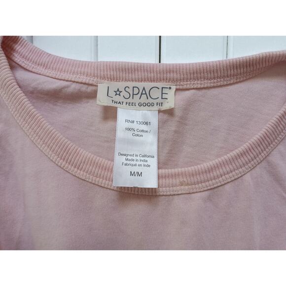 L*Space Seaview Mini Dress in Rose Quartz Size: Medium - Picture 2 of 6